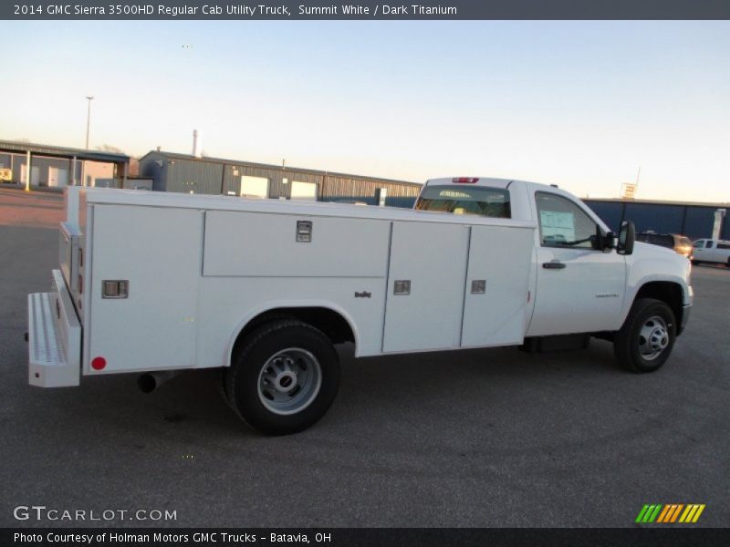 Summit White / Dark Titanium 2014 GMC Sierra 3500HD Regular Cab Utility Truck