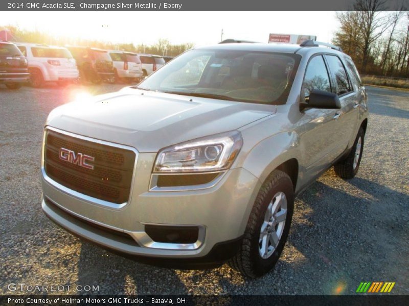 Champagne Silver Metallic / Ebony 2014 GMC Acadia SLE