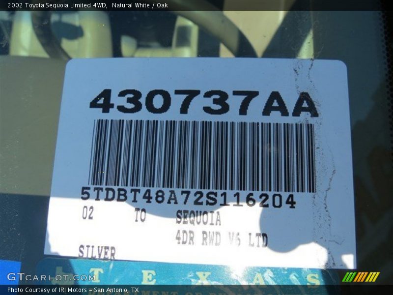 Natural White / Oak 2002 Toyota Sequoia Limited 4WD