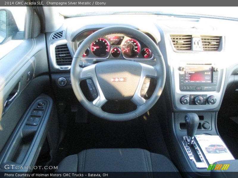 Champagne Silver Metallic / Ebony 2014 GMC Acadia SLE