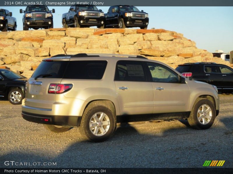 Champagne Silver Metallic / Ebony 2014 GMC Acadia SLE