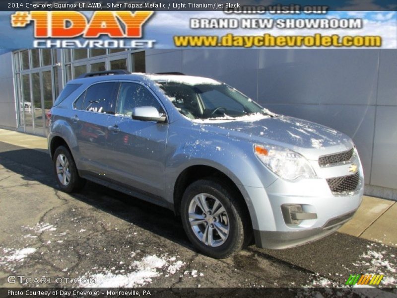 Silver Topaz Metallic / Light Titanium/Jet Black 2014 Chevrolet Equinox LT AWD