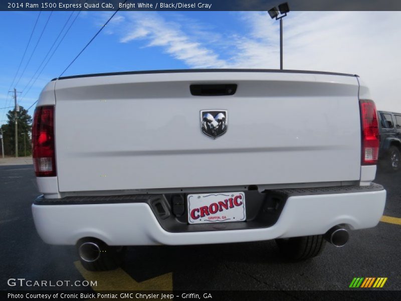 Bright White / Black/Diesel Gray 2014 Ram 1500 Express Quad Cab