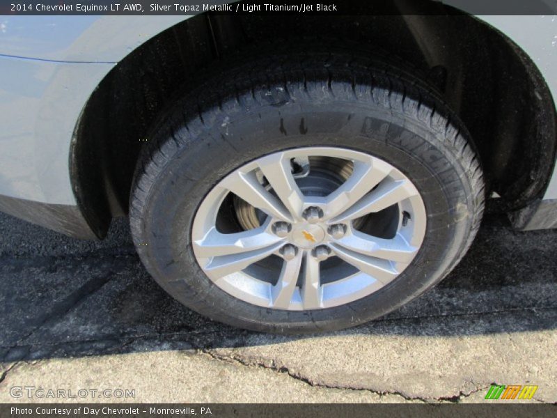 Silver Topaz Metallic / Light Titanium/Jet Black 2014 Chevrolet Equinox LT AWD