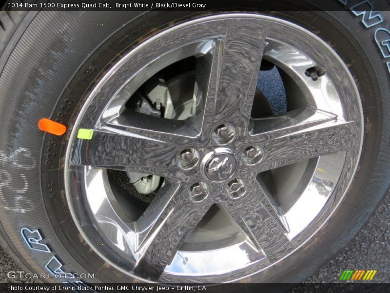 Bright White / Black/Diesel Gray 2014 Ram 1500 Express Quad Cab