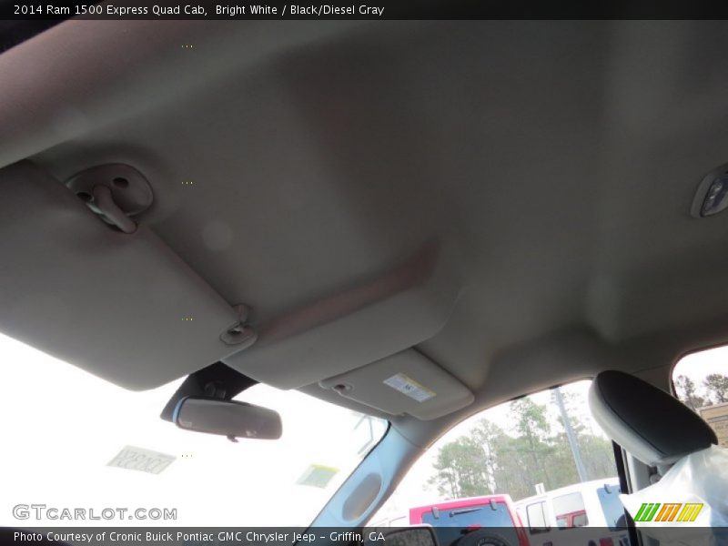 Bright White / Black/Diesel Gray 2014 Ram 1500 Express Quad Cab