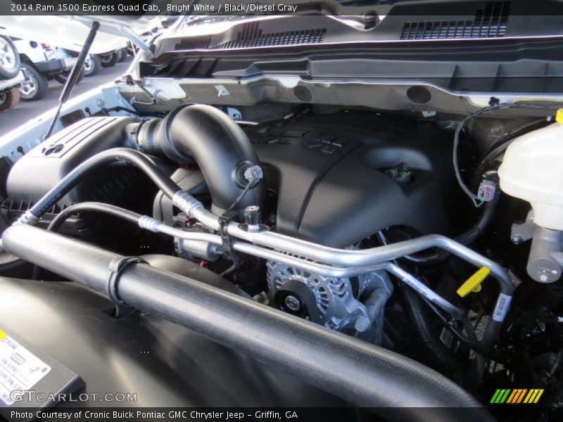 Bright White / Black/Diesel Gray 2014 Ram 1500 Express Quad Cab