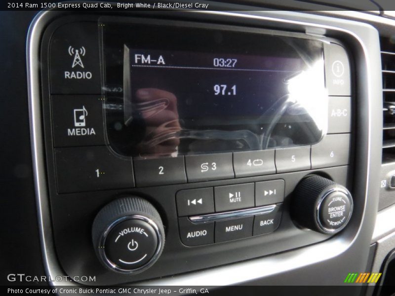 Bright White / Black/Diesel Gray 2014 Ram 1500 Express Quad Cab