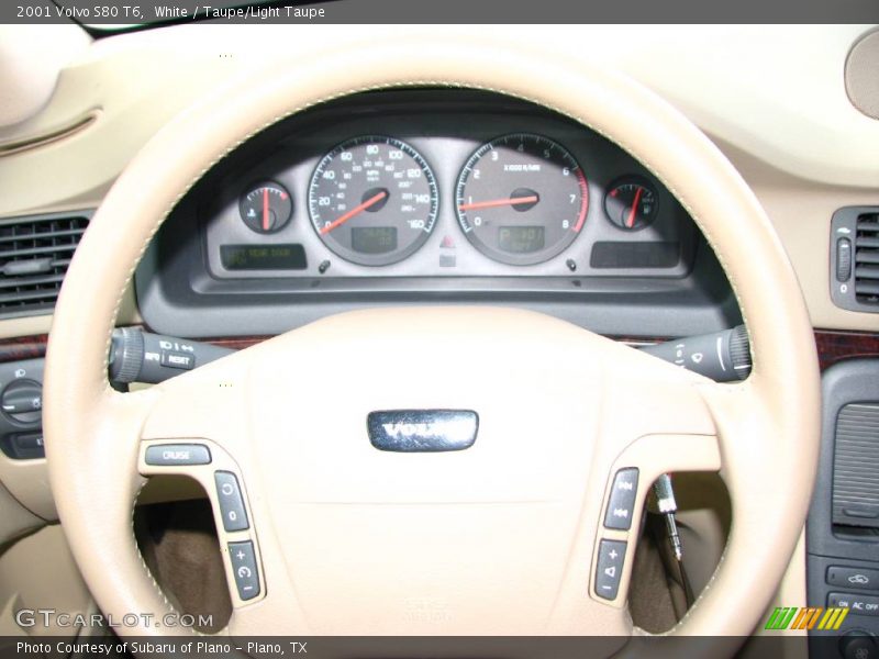 White / Taupe/Light Taupe 2001 Volvo S80 T6
