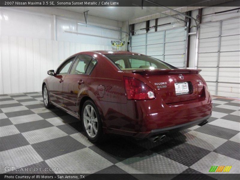 Sonoma Sunset Metallic / Cafe Latte 2007 Nissan Maxima 3.5 SE
