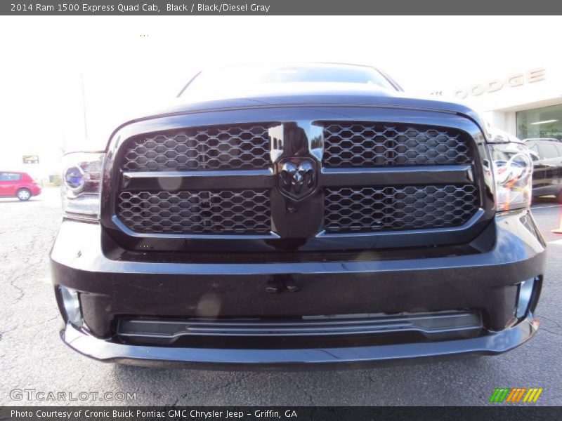 Black / Black/Diesel Gray 2014 Ram 1500 Express Quad Cab