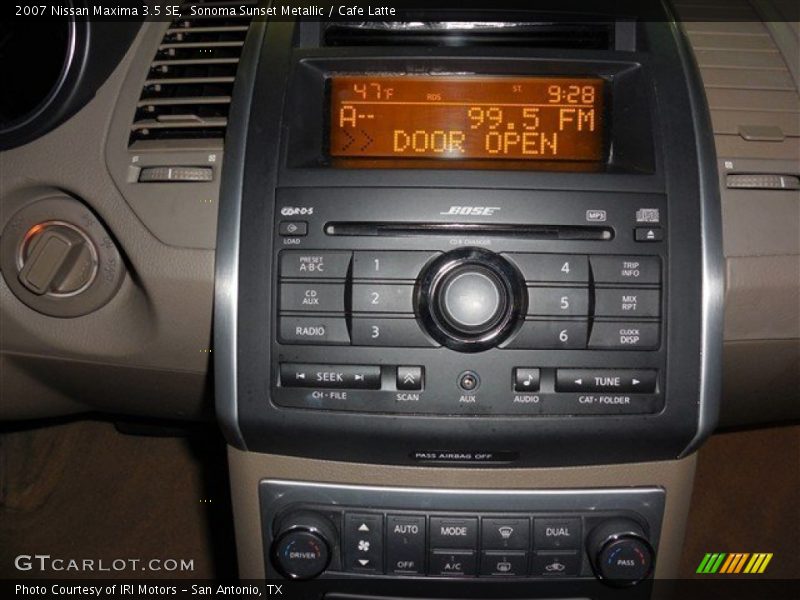 Sonoma Sunset Metallic / Cafe Latte 2007 Nissan Maxima 3.5 SE