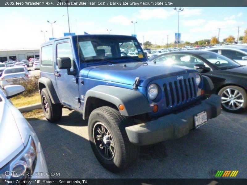 Deep Water Blue Pearl Coat / Dark Slate Gray/Medium Slate Gray 2009 Jeep Wrangler X 4x4
