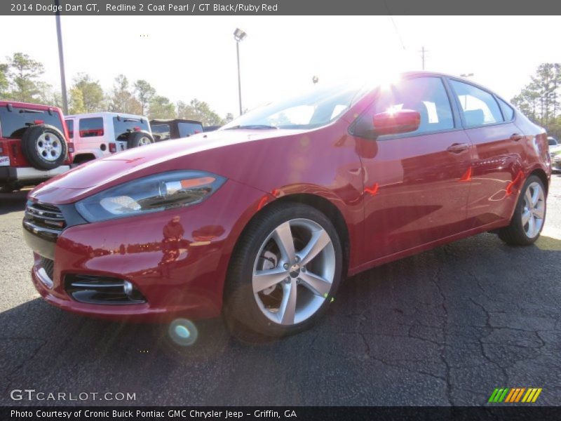 Redline 2 Coat Pearl / GT Black/Ruby Red 2014 Dodge Dart GT