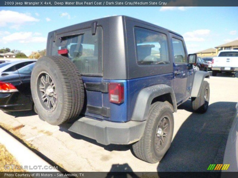Deep Water Blue Pearl Coat / Dark Slate Gray/Medium Slate Gray 2009 Jeep Wrangler X 4x4