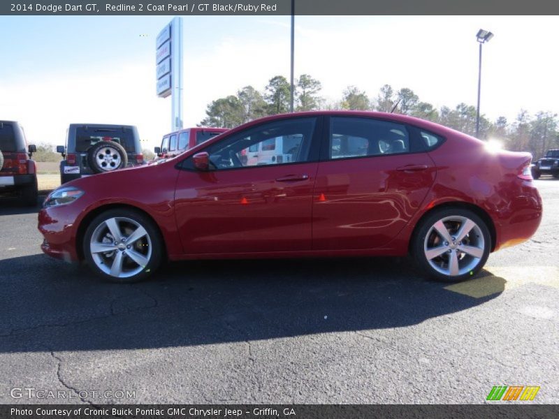 Redline 2 Coat Pearl / GT Black/Ruby Red 2014 Dodge Dart GT