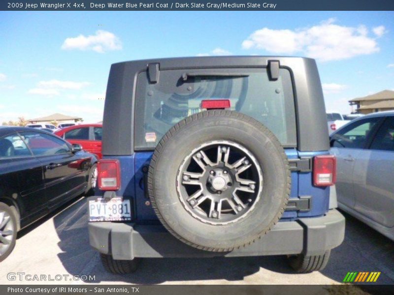 Deep Water Blue Pearl Coat / Dark Slate Gray/Medium Slate Gray 2009 Jeep Wrangler X 4x4