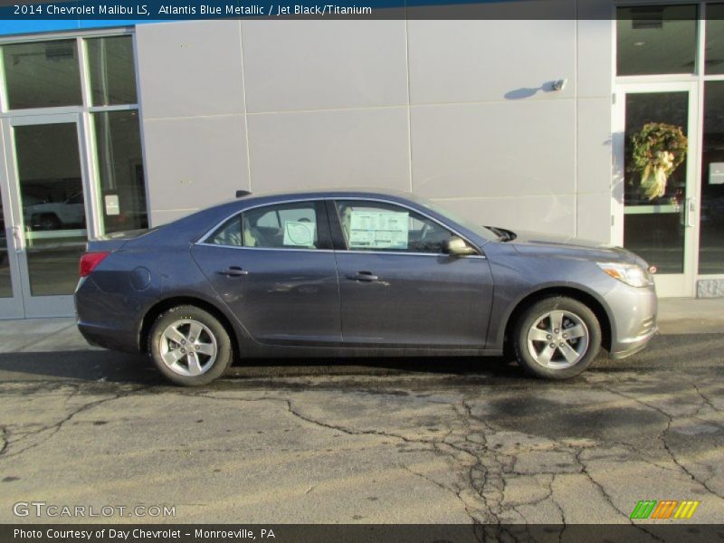 Atlantis Blue Metallic / Jet Black/Titanium 2014 Chevrolet Malibu LS