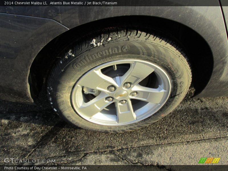 Atlantis Blue Metallic / Jet Black/Titanium 2014 Chevrolet Malibu LS