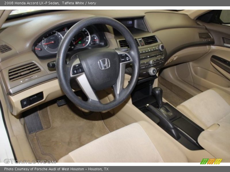 Ivory Interior - 2008 Accord LX-P Sedan 