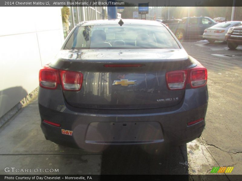 Atlantis Blue Metallic / Jet Black/Titanium 2014 Chevrolet Malibu LS