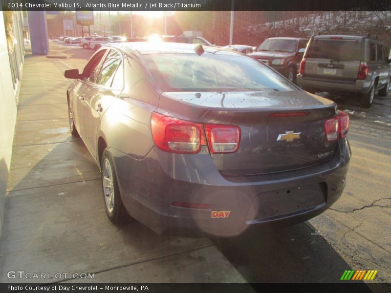 Atlantis Blue Metallic / Jet Black/Titanium 2014 Chevrolet Malibu LS