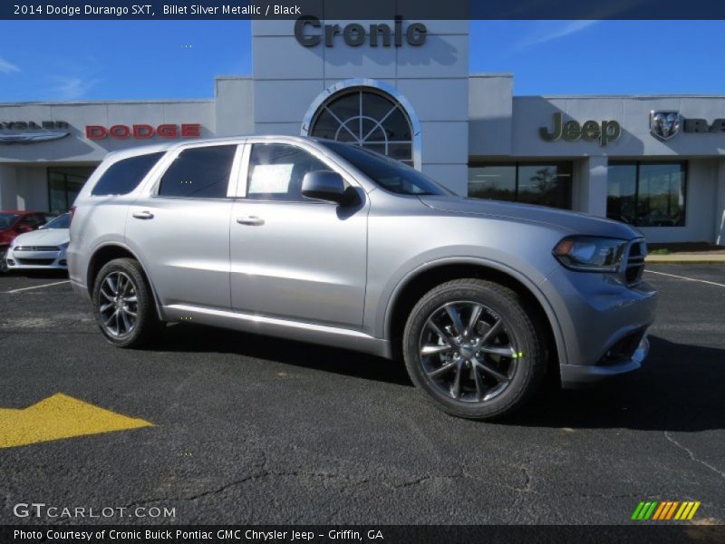Billet Silver Metallic / Black 2014 Dodge Durango SXT
