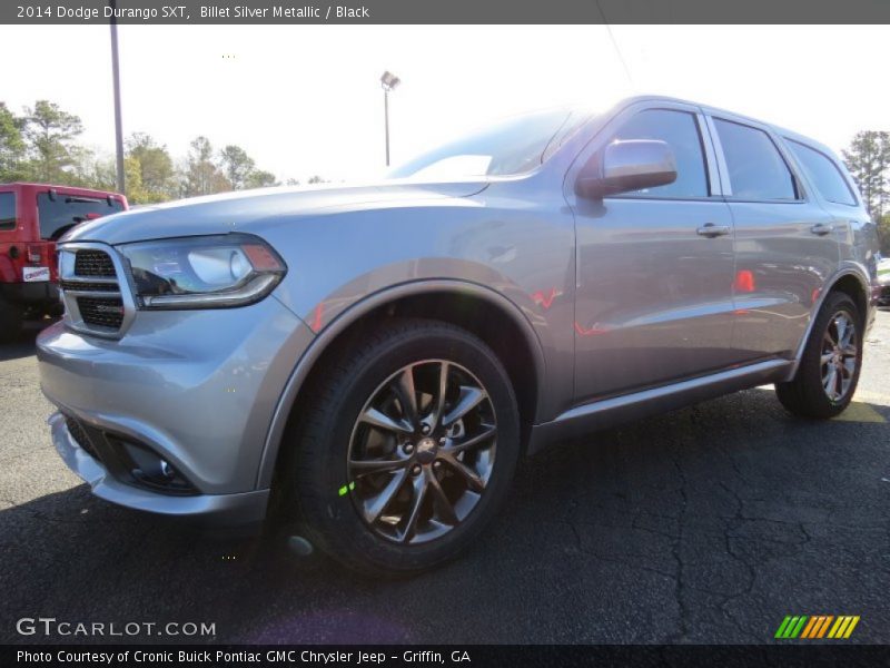 Billet Silver Metallic / Black 2014 Dodge Durango SXT
