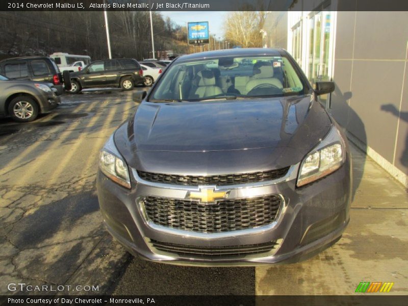 Atlantis Blue Metallic / Jet Black/Titanium 2014 Chevrolet Malibu LS