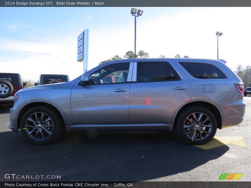 Billet Silver Metallic / Black 2014 Dodge Durango SXT