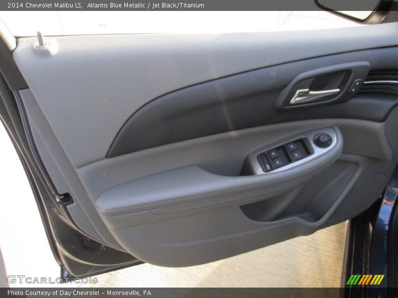 Atlantis Blue Metallic / Jet Black/Titanium 2014 Chevrolet Malibu LS