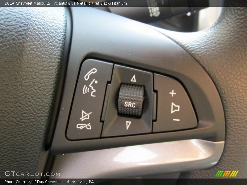 Atlantis Blue Metallic / Jet Black/Titanium 2014 Chevrolet Malibu LS