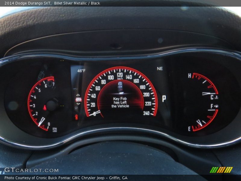 Billet Silver Metallic / Black 2014 Dodge Durango SXT