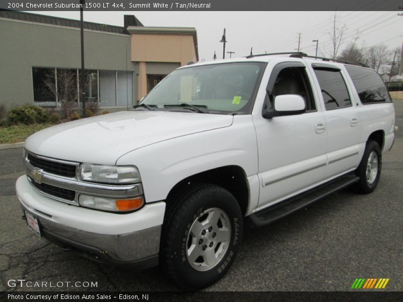 Summit White / Tan/Neutral 2004 Chevrolet Suburban 1500 LT 4x4