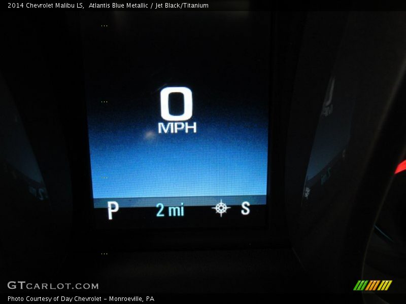 Atlantis Blue Metallic / Jet Black/Titanium 2014 Chevrolet Malibu LS