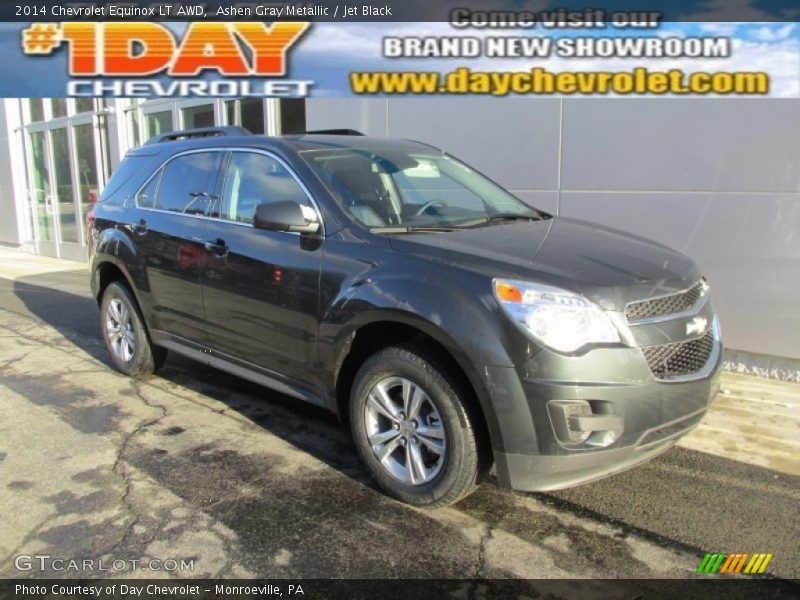 Ashen Gray Metallic / Jet Black 2014 Chevrolet Equinox LT AWD