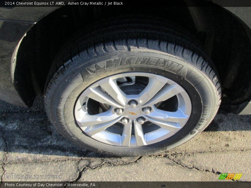 Ashen Gray Metallic / Jet Black 2014 Chevrolet Equinox LT AWD