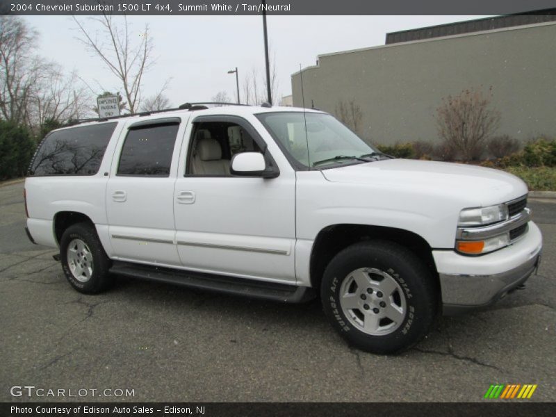 Summit White / Tan/Neutral 2004 Chevrolet Suburban 1500 LT 4x4
