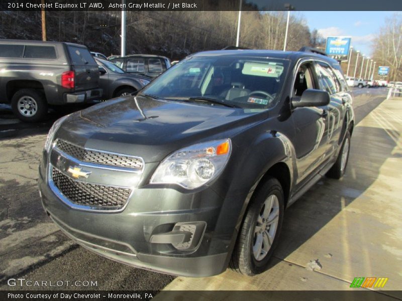 Ashen Gray Metallic / Jet Black 2014 Chevrolet Equinox LT AWD