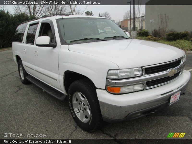 Summit White / Tan/Neutral 2004 Chevrolet Suburban 1500 LT 4x4