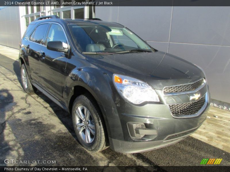 Ashen Gray Metallic / Jet Black 2014 Chevrolet Equinox LT AWD