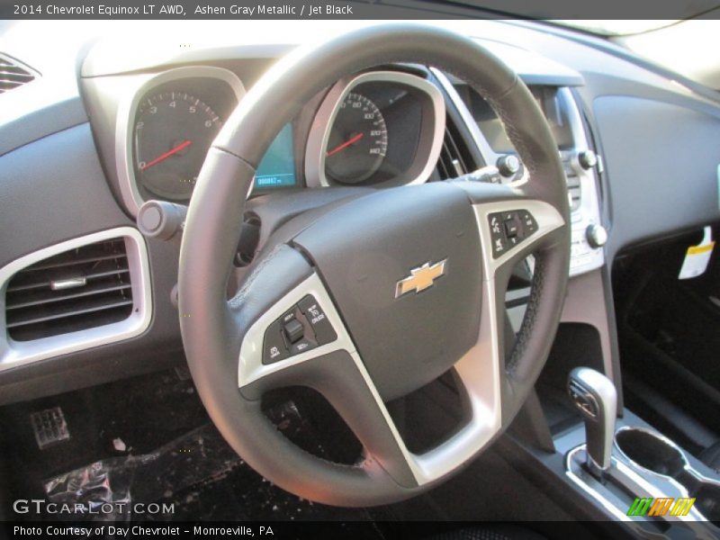 Ashen Gray Metallic / Jet Black 2014 Chevrolet Equinox LT AWD