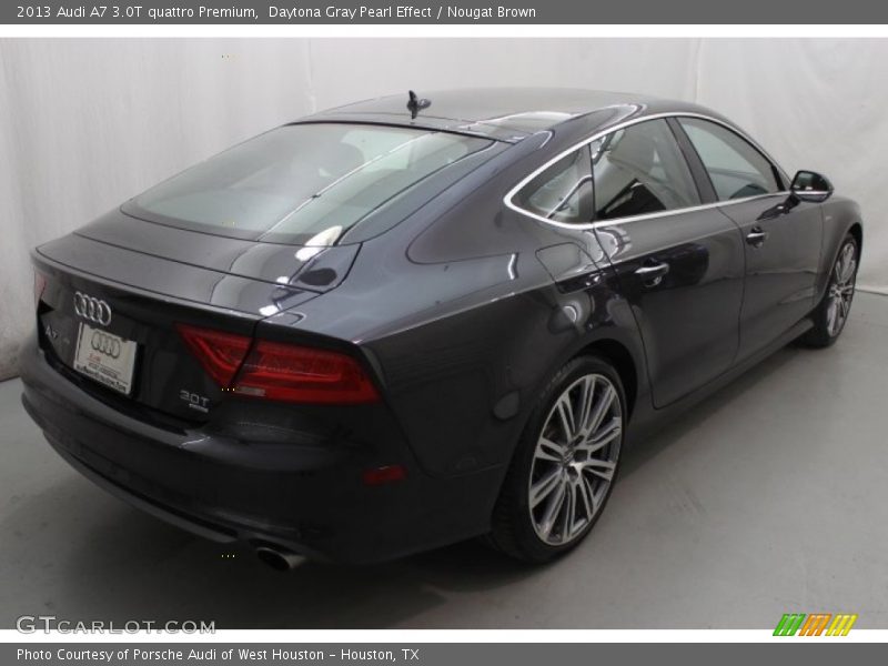 Daytona Gray Pearl Effect / Nougat Brown 2013 Audi A7 3.0T quattro Premium