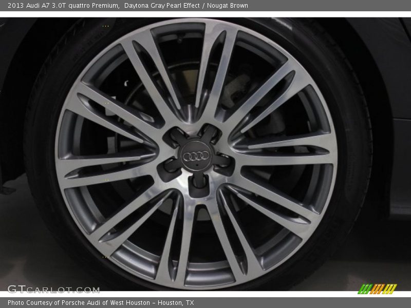 Daytona Gray Pearl Effect / Nougat Brown 2013 Audi A7 3.0T quattro Premium