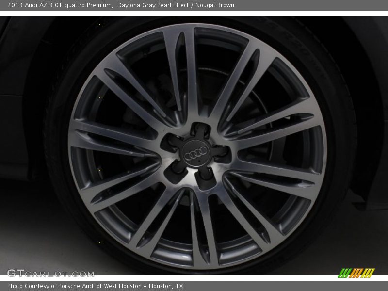 Daytona Gray Pearl Effect / Nougat Brown 2013 Audi A7 3.0T quattro Premium