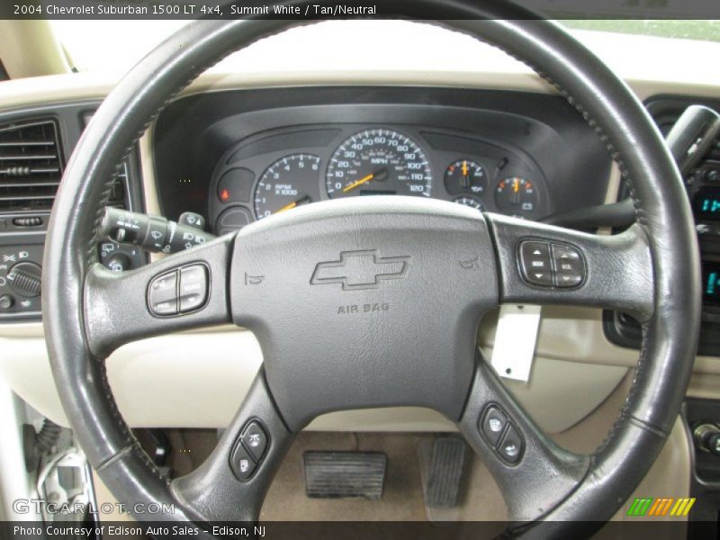 Summit White / Tan/Neutral 2004 Chevrolet Suburban 1500 LT 4x4
