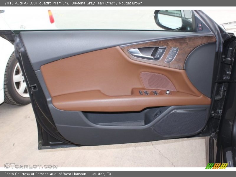 Daytona Gray Pearl Effect / Nougat Brown 2013 Audi A7 3.0T quattro Premium