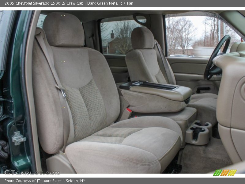 Dark Green Metallic / Tan 2005 Chevrolet Silverado 1500 LS Crew Cab