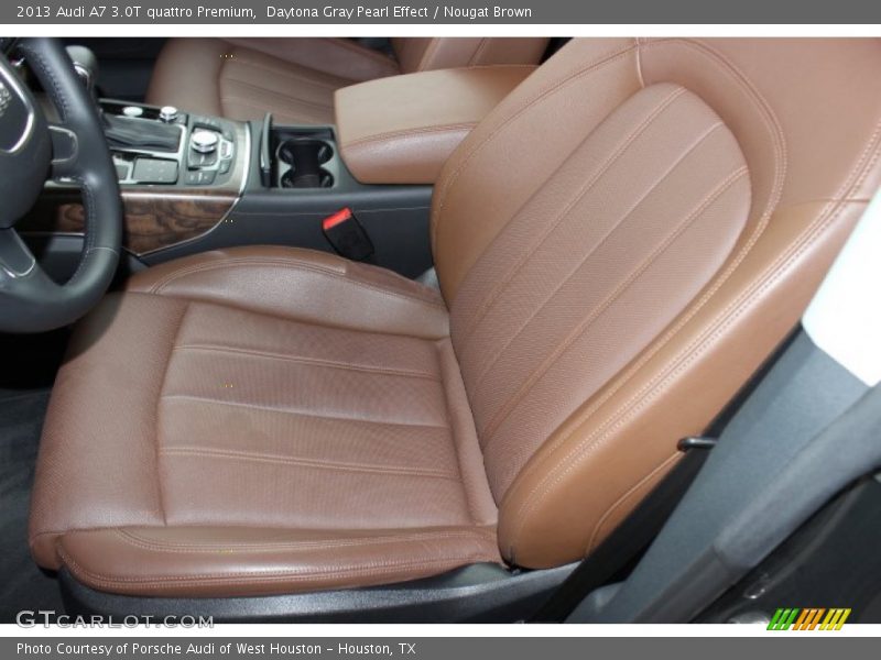 Daytona Gray Pearl Effect / Nougat Brown 2013 Audi A7 3.0T quattro Premium