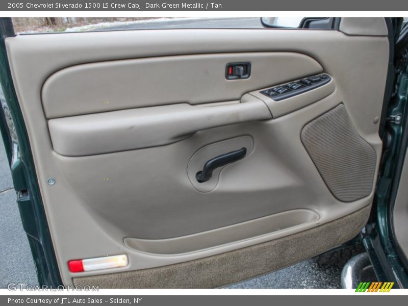 Dark Green Metallic / Tan 2005 Chevrolet Silverado 1500 LS Crew Cab